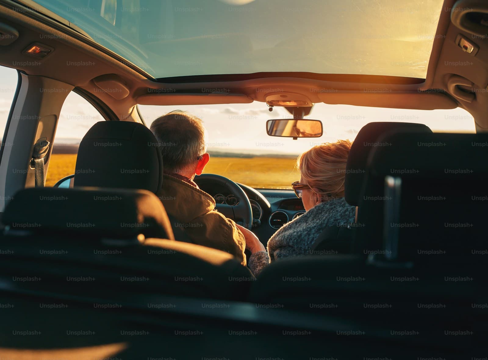 Senior Drivers — insurance-related stock photo